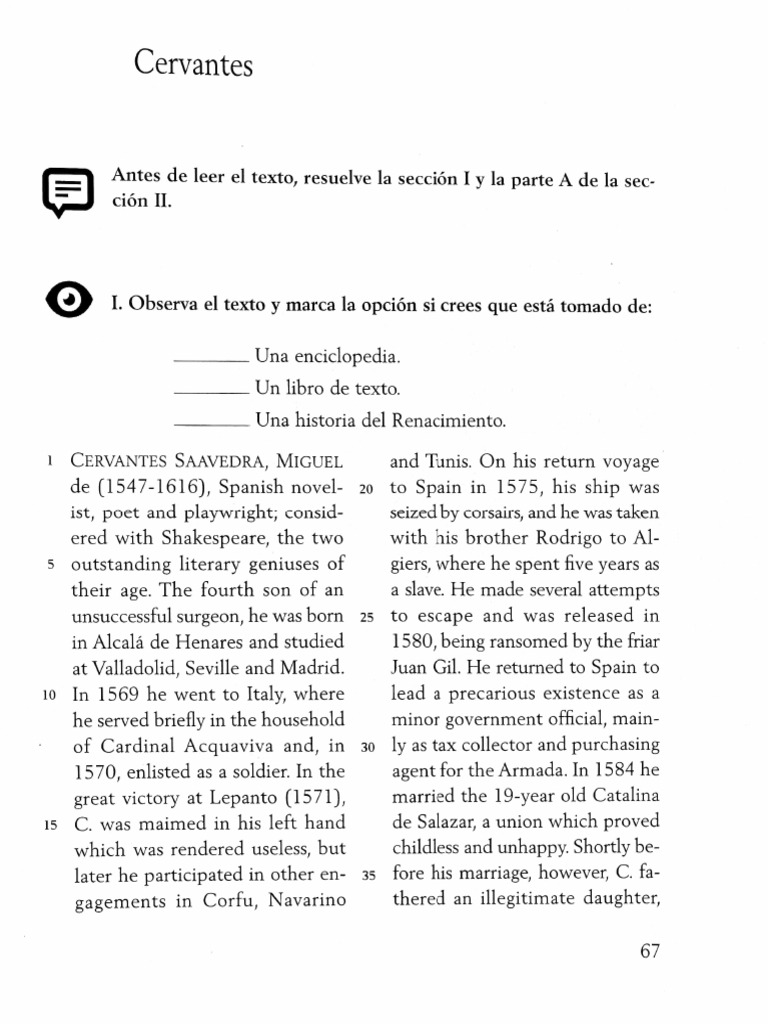 Unidad 10 windows to culture 1 pdf miguel de cervantes spanish