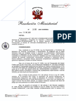 Resolucion Ministerial, Caso Geiner Alvarado