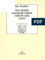 Condorcet - İnsan Zekasının İlerlemeleri Üzerine Tarihi bir Tablo Taslağı Cilt-01