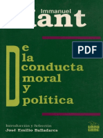 De La Conducta Moral y Política