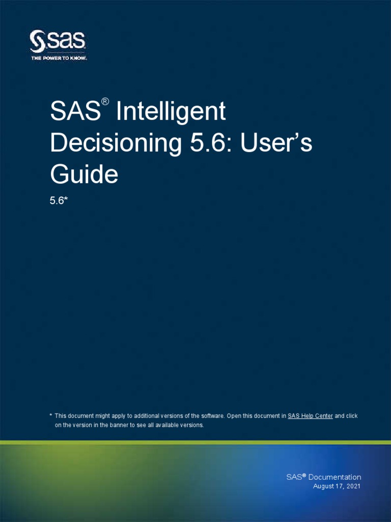 ID 5.6 User Guide | PDF | Sas (Software) | Data Management