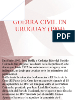 Guerra Civil Uruguay 1903 Presentacion