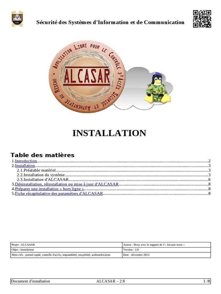 Installation du Portail ALCASAR 2.8 | PDF | Adresse IP | Installation ...