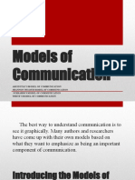 Lesson 3 Models of Communication