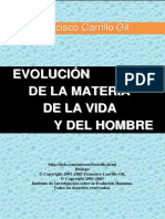 Evolucion de La Materia de La Vida y Del Hombre