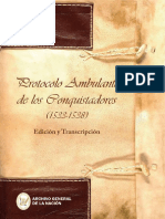 Libro Protocolo Ambulante de Los Conquistadores Agn
