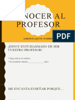 Conocer Al Profesor