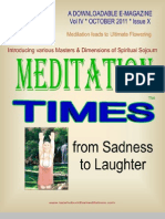 Meditation Times October 2011