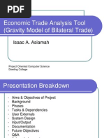 Economic Trade Analysis Tool (Gravity Model of Bilateral Trade)