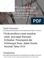 Antisipasi Masalah Dalam Tahapan Tungsura Pemilu 2024-Ibu Evi