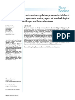 Associations of Sleep and Emotion Regulation Processes in Childhood