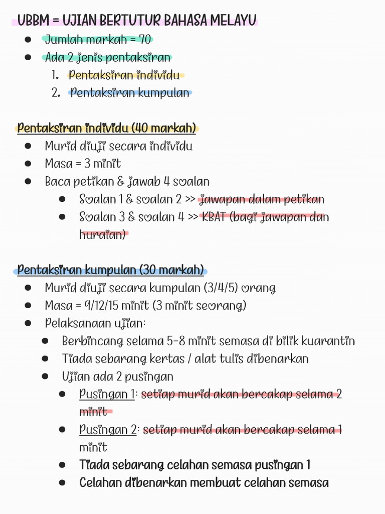 Nota Ubbm | PDF