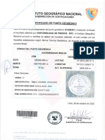 Certificado de Puntos Geodésicos