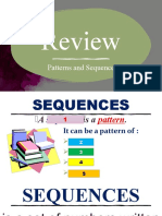 Review - Patterns and Sequence