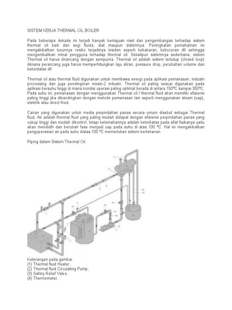 Prinsip Kerja Thermal Oil Boiler | PDF | Teknologi & Rekayasa