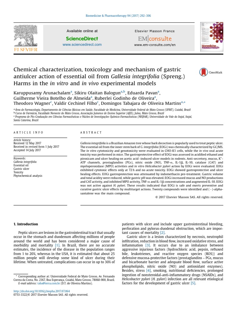 Arunachalam 2017 Download Free PDF Stomach Chemistry