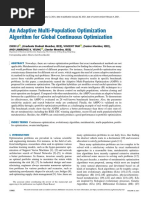 An Adaptive Multi-Population Optimization Algorithm For Global Continuous Optimization