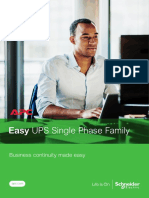 APC Easy UPS Single Phase Family Brochure