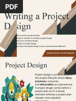 Project Design