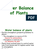 Water Balance of Plants-1