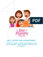 QUE TANTO NOS CONOCEMOS Juego en Familia