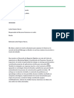 Carta de Presentación