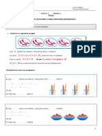 Guía Multiplicación Como Adiciones Repetidas.