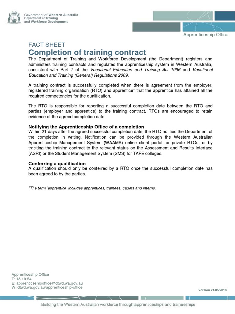 Apprenticeship Office Fact Sheet Completions PDF