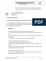 Especificaciones Tecnicas Articulacion de Mercados Pedregal