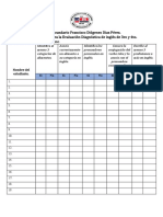 Lista de Cotejo para Prueba Diagnóstica