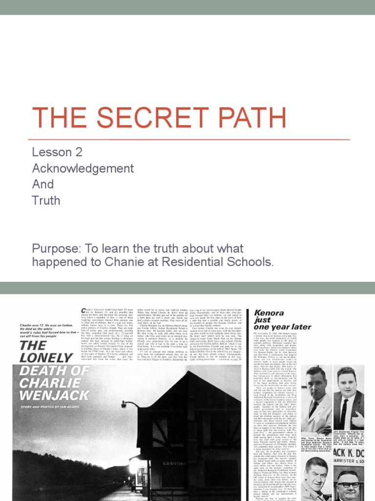 The secret path lesson 2 pdf