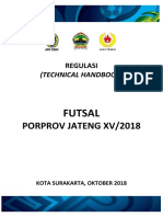 Technical Handbook Futsal Porprov Jateng XV - 2018