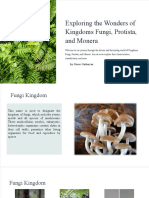Exploring The Wonders of Kingdoms Fungi Protista and Monera Ingles