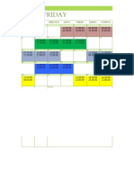 Calendario Turnos 2016 2do - Semestre