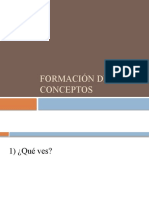 Formación de Conceptos