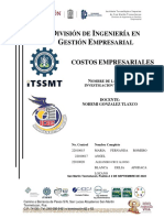 Investigación y Mapa Mental - Costos - C1