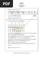 SEA Maths 2023