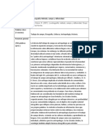 Ficha Lecturas A. General II Lectura 5, La Etnografía Métodod, Campo y Reflexividad - Rosana Guber, Ailin Jara