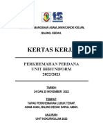 Kertas Kerja: Perkhemahan Perdana Unit Beruniform 2022/2023