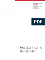 Hospital Income Benefit Plan Policy Contract