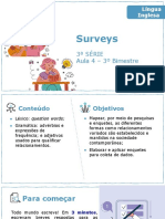 Surveys: 3 Série Aula 4 - 3º Bimestre