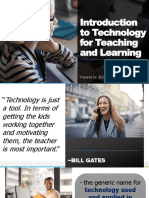 Introduction To Technology For Teaching and Learning