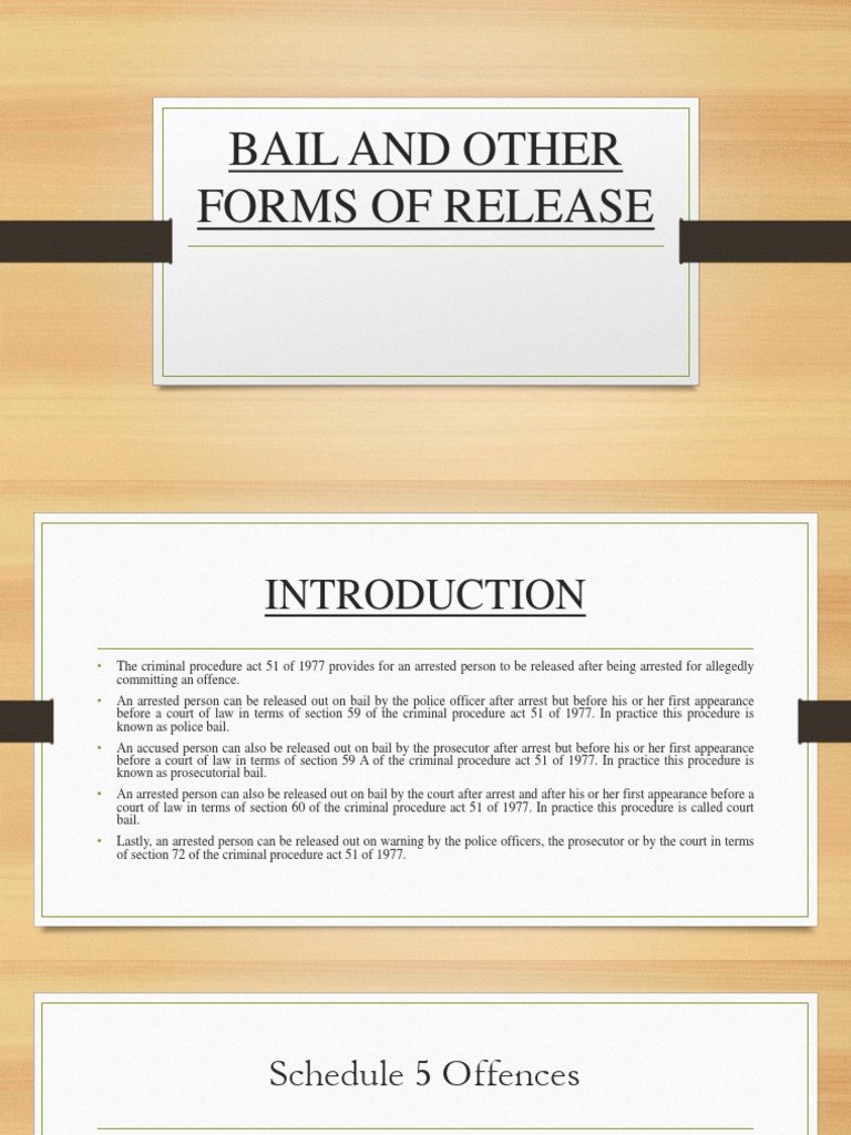 Understanding Bail Types in Criminal Law | PDF | Bail | Criminal ...