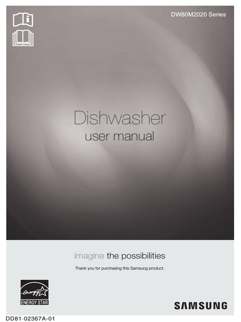 Dishwasher Manual DW80M2020US AC 01 (2017!2!10) PDF Dishwasher