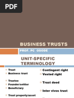 Bizenta - 2016 Unit 3 Business Trusts Ls