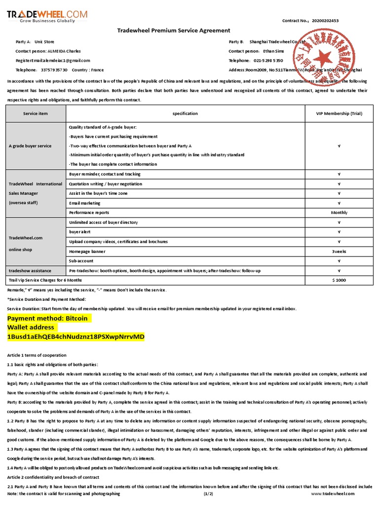 Vip Service Contract | PDF | Procurement | Liquidated Damages