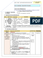 Sesion Tutoria 31 Agosto Aprendemos A Manejar La Presion de Grupo