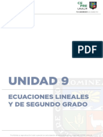 ÁLGEBRA Unidad IX