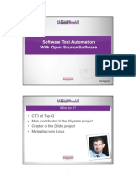 Software Test Automation With Open Source Software