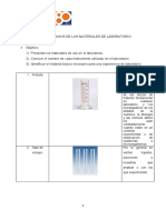 LISTADO DE USOS DE LOS MATERIALES DE LABORATORIO